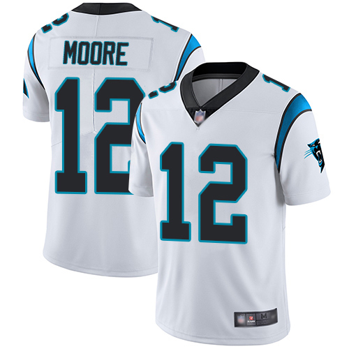 Carolina Panthers Limited White Youth DJ Moore Road Jersey NFL Football 12 Vapor Untouchable